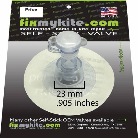 FixMyKite.com 9mm Inflate Kiteboarding Valve, 1 Way