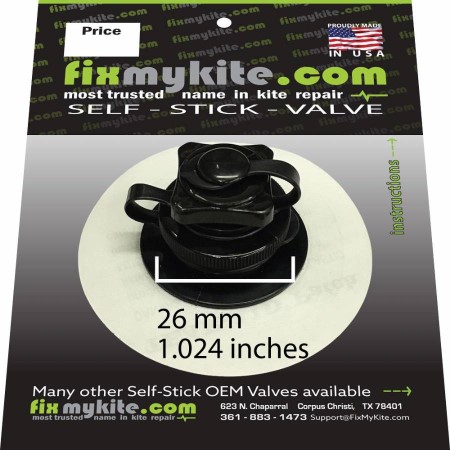 replacement valve for kiteboarding Dump Valve Fixmykite.com 11mm Deflate 